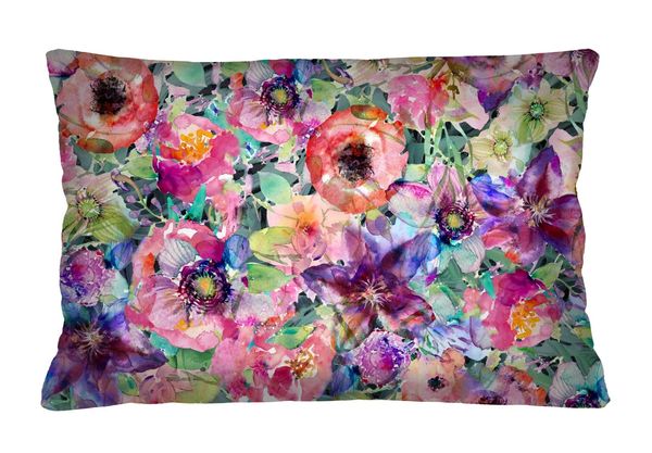 Bertoni Home Bertoni Home Unisex's Rectangular Pillow Flora