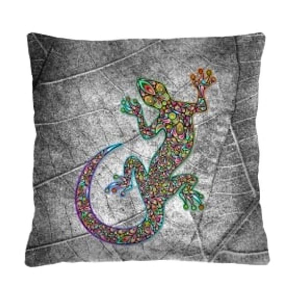 Bertoni Home Bertoni Home Unisex's Square Pillow Lizard