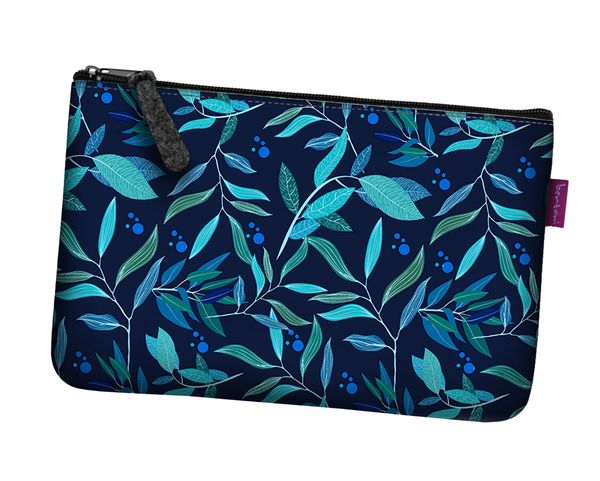 Bertoni Bertoni Unisex's Pocket Cosmetic Bag Oleander Navy Blue