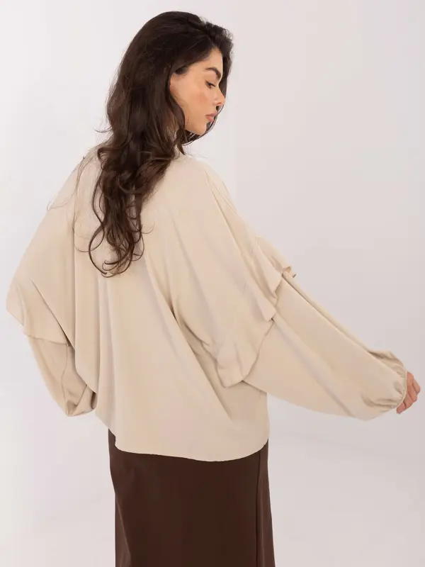 Factory Price Bež bluza z dolgimi rokavi