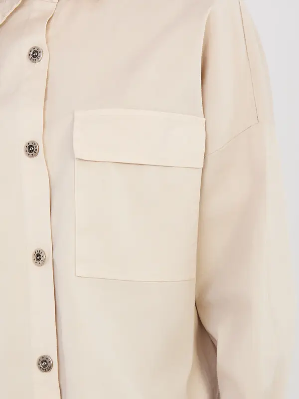 Italy Moda Bež enobarvna srajca