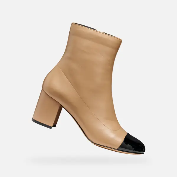 GEOX Bež gležnjarji Geox Virnilisa 65