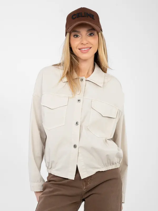 RUE PARIS Bež majica z dolgimi rokavi