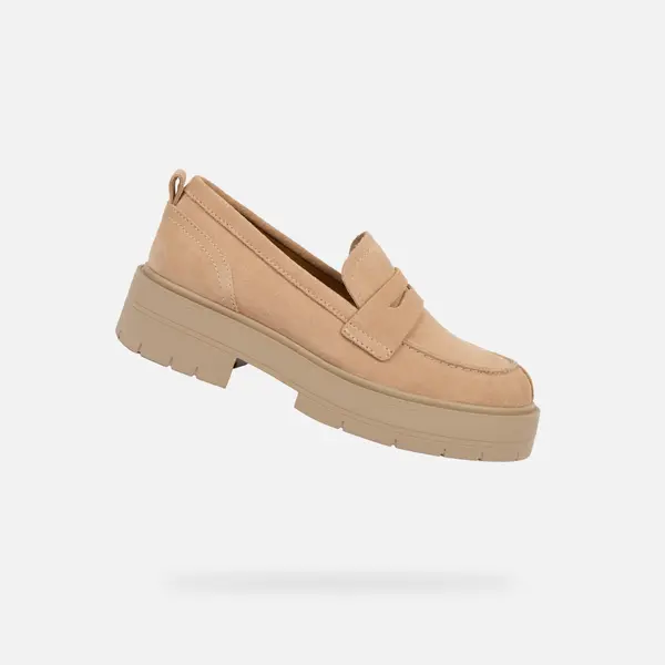 GEOX Bež mokasini Geox Spherica EC7