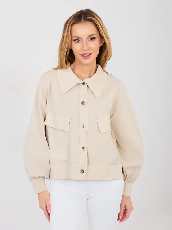 RUE PARIS Bež prehodna jakna