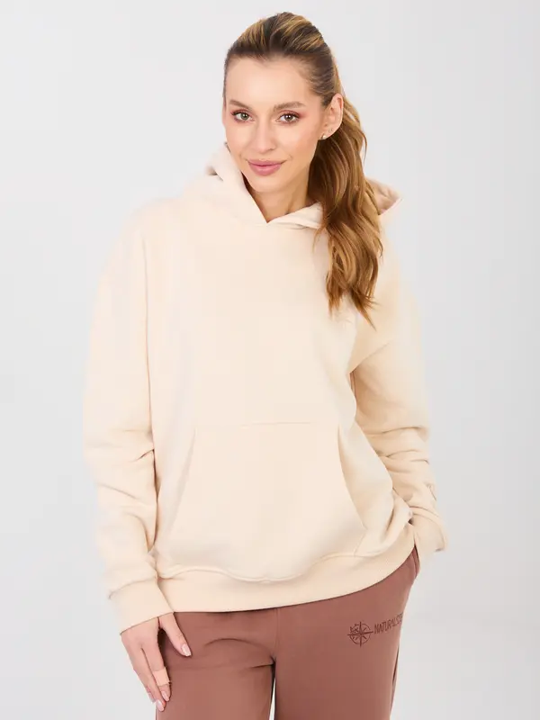 Factory Price Bež pulover s kapuco