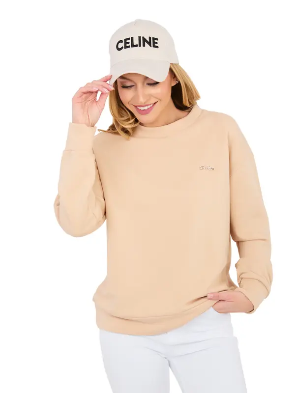 LAKERTA Bež pulover s kapuco