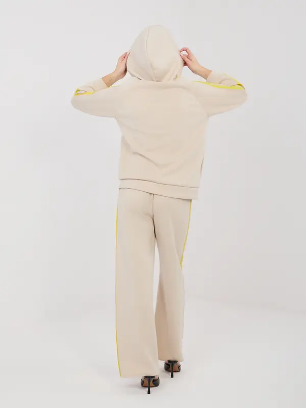 RUE PARIS Bež pulover z zadrgo Rue Paris