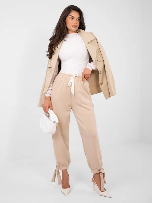 Factory Price Bež trenirke z vezalkami