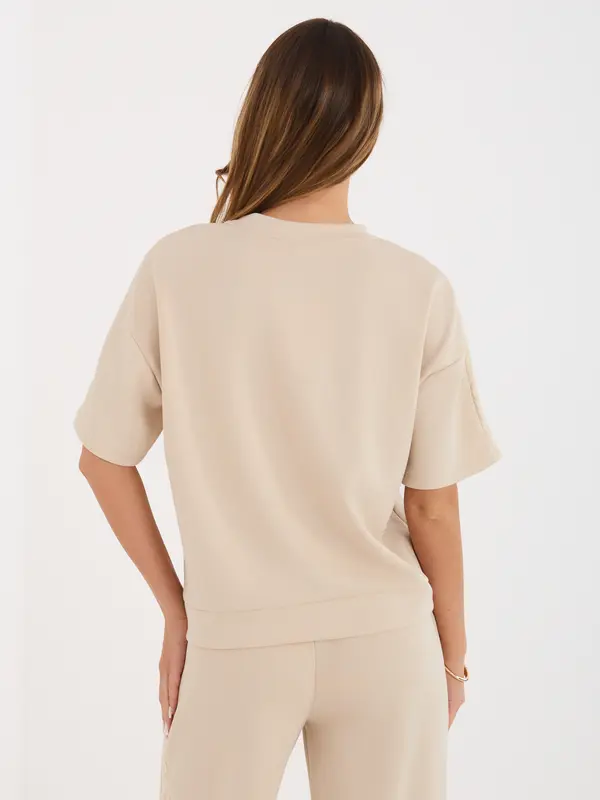 Factory Price Bež ženska bluza s čipko
