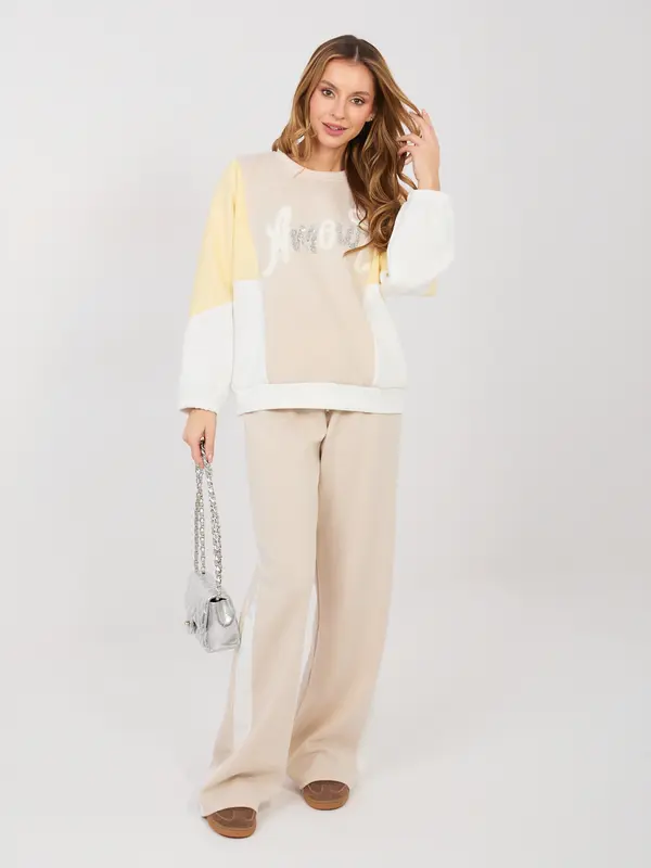 RUE PARIS Bež ženska jopa z bleščicami