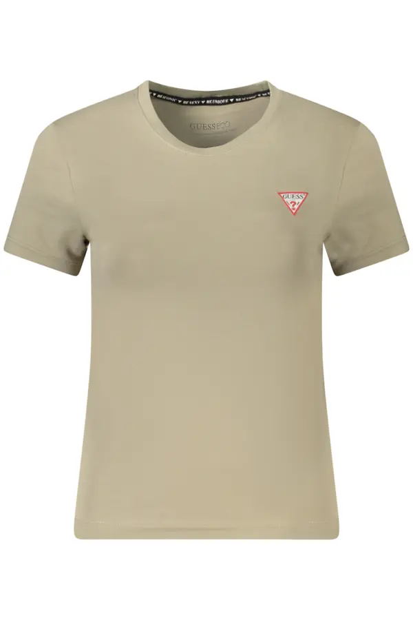 GUESS JEANS Bež ženska majica s kratkimi rokavi GUESS JEANS