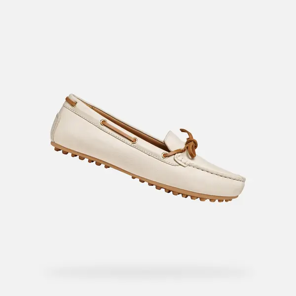 GEOX Bež ženski mokasini Geox Kalistena