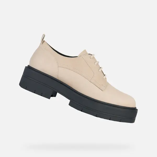 GEOX Bež ženski mokasini Geox Spherica EC7