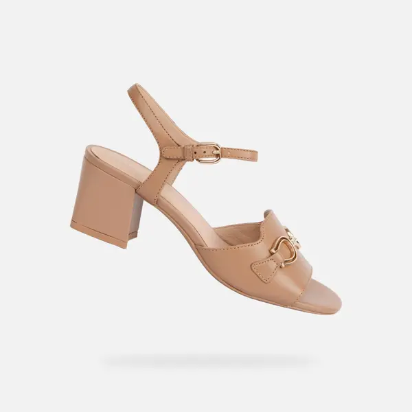 GEOX Bež ženski sandali Geox New Eraklia