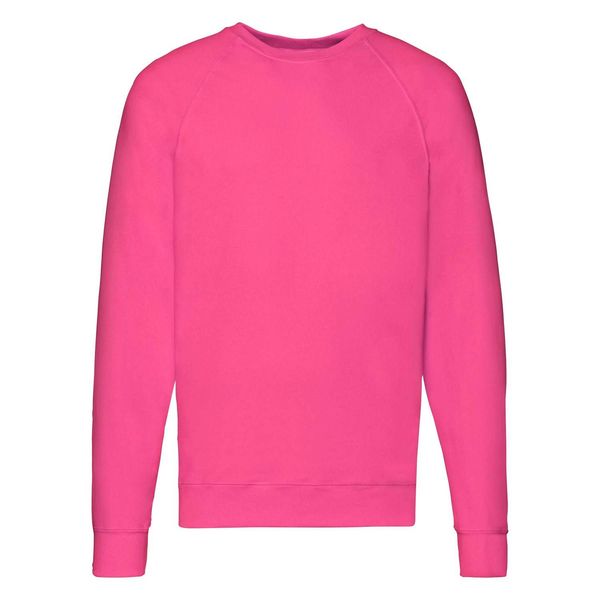 Fruit of the Loom Biała bluza męska Lightweight Raglan Sweat Fruit of the Loom