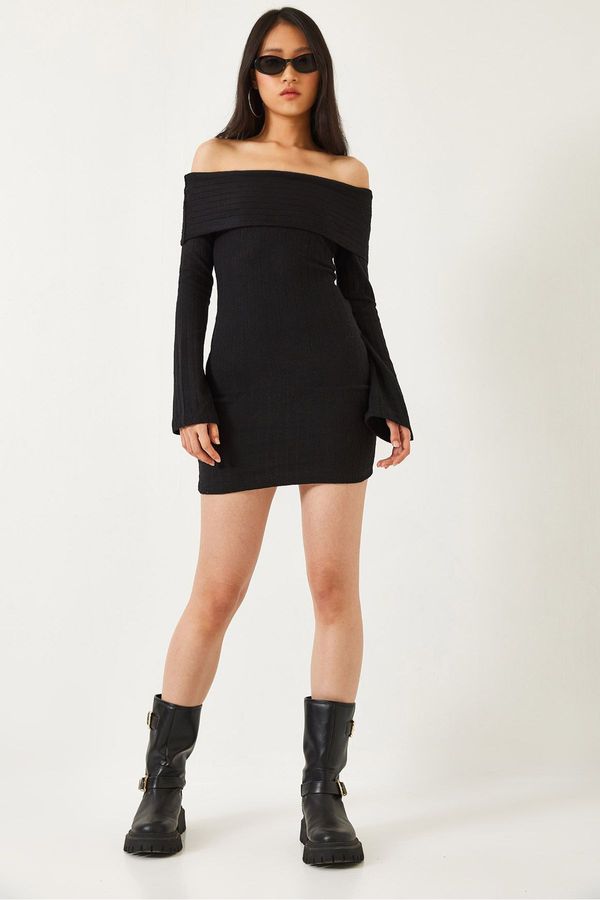 Bianco Lucci Bianco Lucci Women Madonna Collar Midi Length Dress 0202