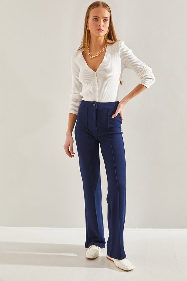 Bianco Lucci Bianco Lucci Women's Chestnut Palazzo Trousers