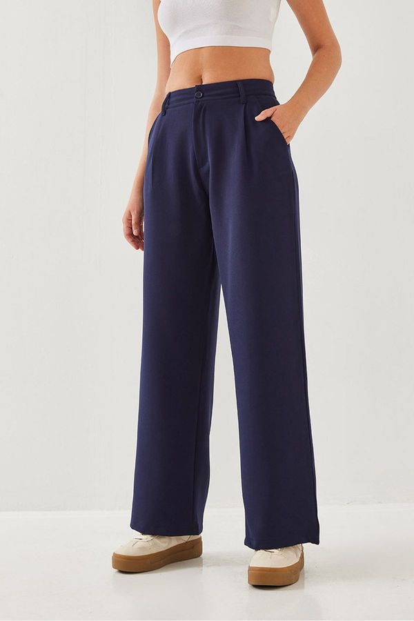 Bianco Lucci Bianco Lucci Women's High Waist Trend Palazzo Woven Fabric Pants 2399