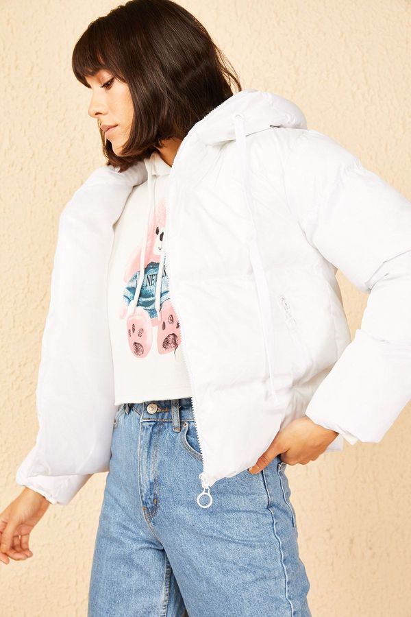 Bianco Lucci Bianco Lucci Women's Hooded Puffer Coat