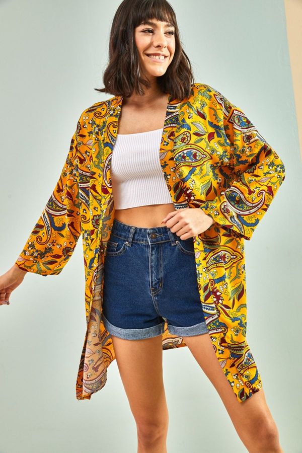 Bianco Lucci Bianco Lucci Women's Multi Patterned Kimono