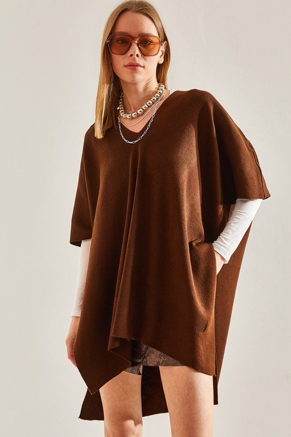 Bianco Lucci Bianco Lucci Women's Poncho Sweater