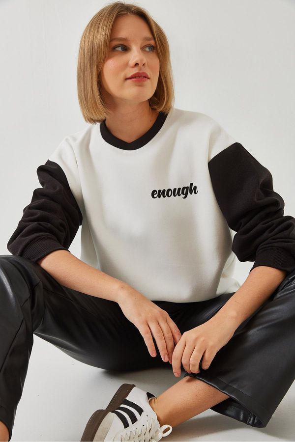 Bianco Lucci Bianco Lucci Women's Printed Piece Sweatshirt