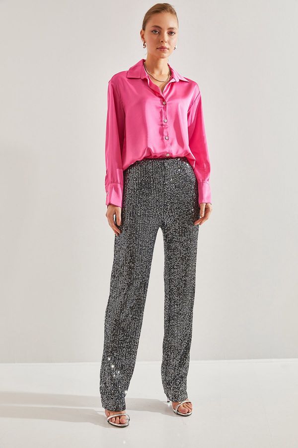 Bianco Lucci Bianco Lucci Women's Sequined Trousers