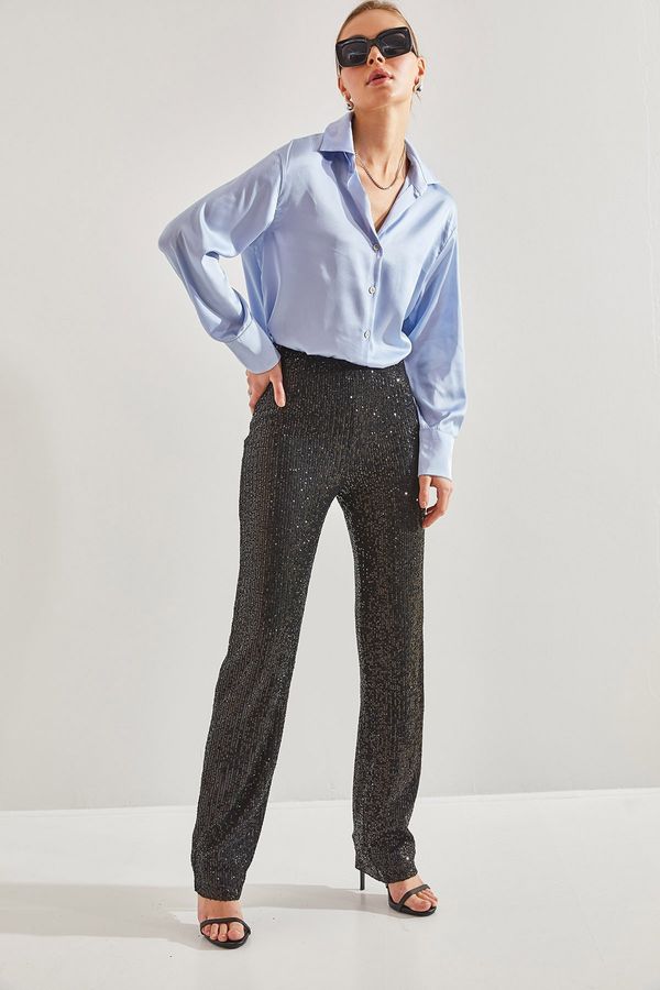 Bianco Lucci Bianco Lucci Women's Sequined Trousers