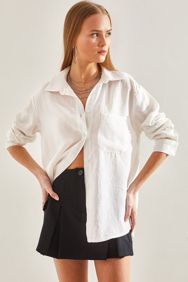 Bianco Lucci Bianco Lucci Women's Single Pocket Shirt