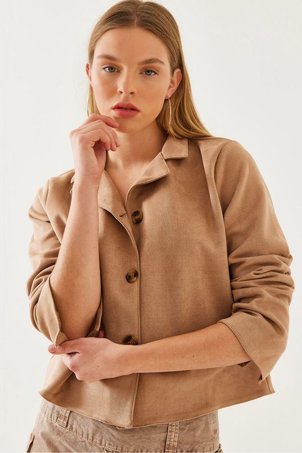 Bianco Lucci Bianco Lucci Women's Suede Jacket MBMS034