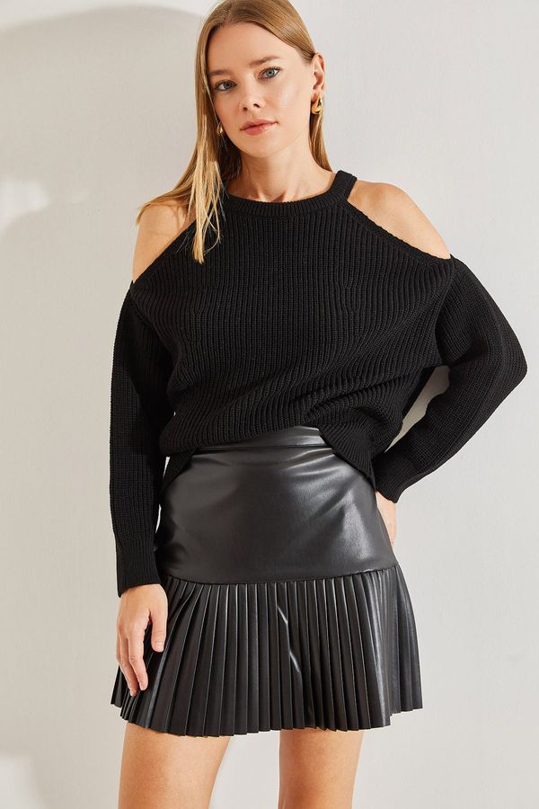 Bianco Lucci Bianco Lucci ženski pulover za pletenine z odprtimi rameni