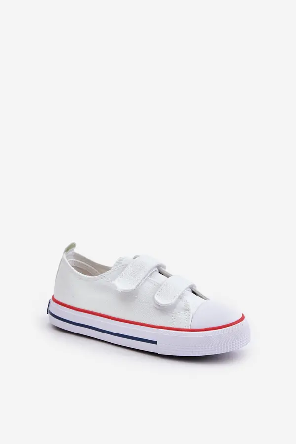 BIG STAR SHOES Big Star Children's Velcro Sneakers White