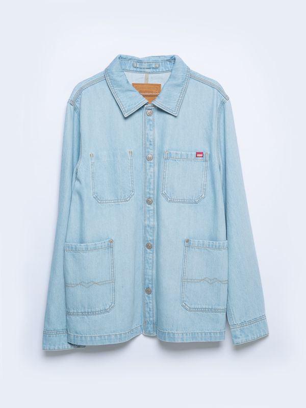 Big Star Big Star Man's Jacket Outerwear 130411 Light Denim-253