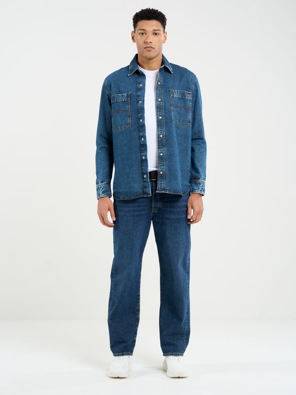 Big Star Big Star Man's Shirt 141967  Denim-484