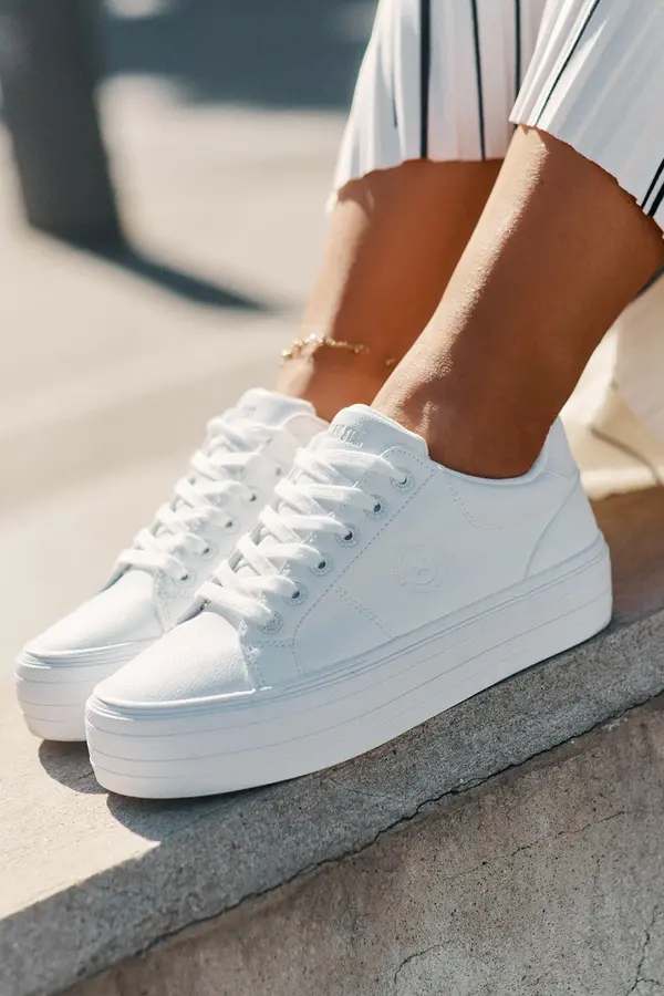 BIG STAR SHOES BIG STAR SHOES Eco leather women's sneakers on platform Big Star