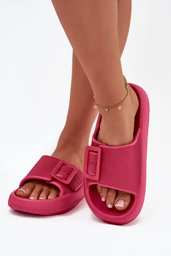 BIG STAR SHOES BIG STAR SHOES Ladies Foam Platform Sandals With Buckle Big Star