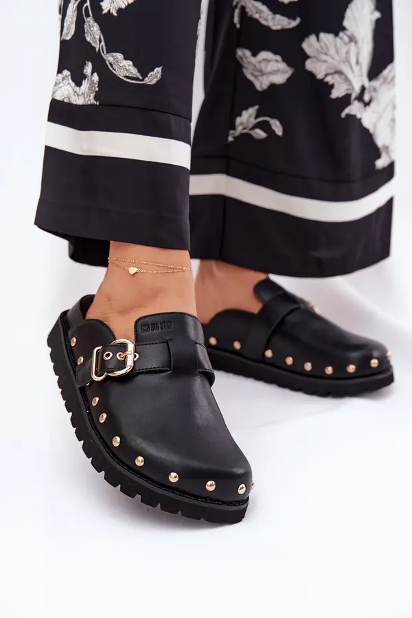 BIG STAR SHOES BIG STAR SHOES Leather Clogs Ladies On Platform Big Star