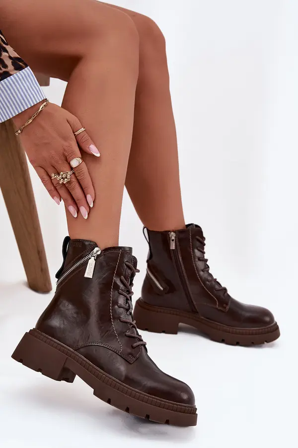 BIG STAR SHOES BIG STAR SHOES Leather Women's Work Boots Lined Big Star