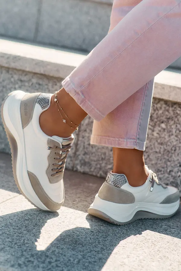 BIG STAR SHOES BIG STAR SHOES Women Suede Sneakers On Platform Big Star