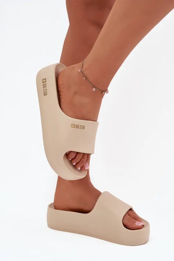 BIG STAR SHOES BIG STAR SHOES Women's Foam Slippers On Massive Platform Big Star