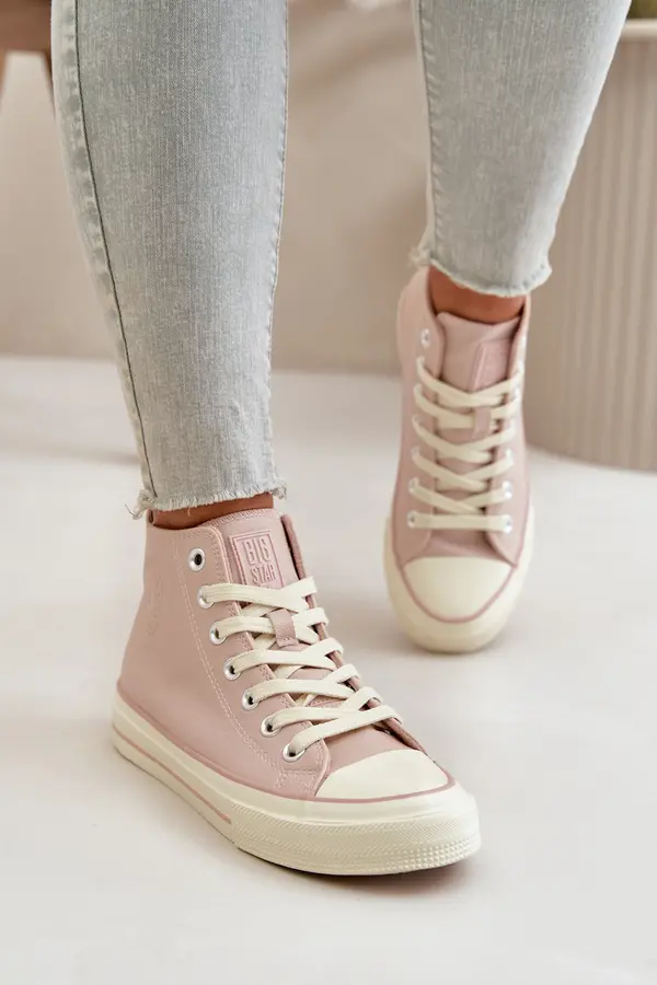BIG STAR SHOES BIG STAR SHOES Women's Insulated Sneakers Made Of Eco Leather Pink Big Star