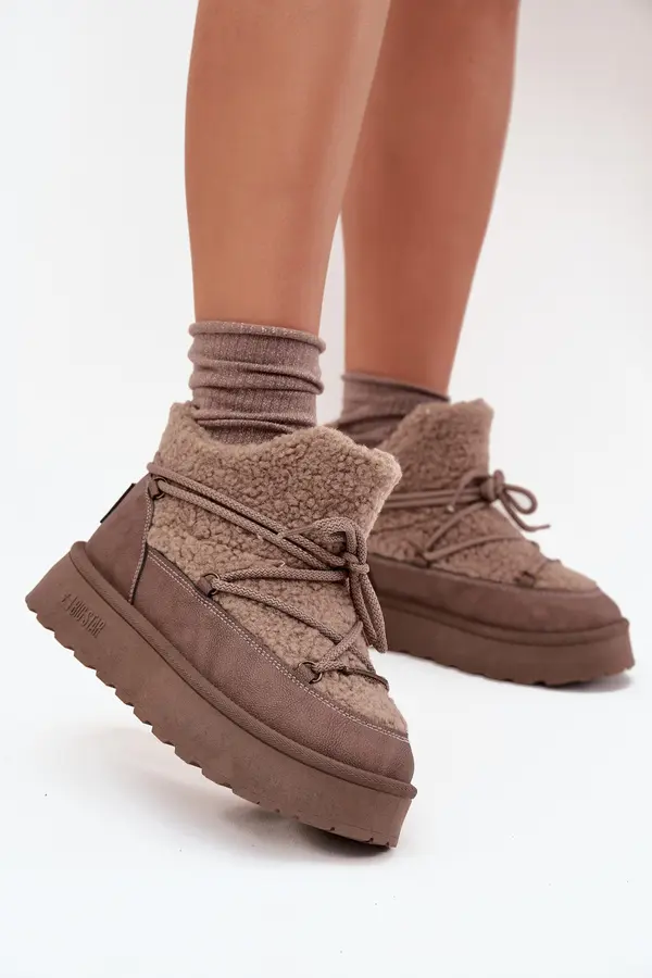 BIG STAR SHOES BIG STAR SHOES Womens Snow Boots On Platform With Faux Fur