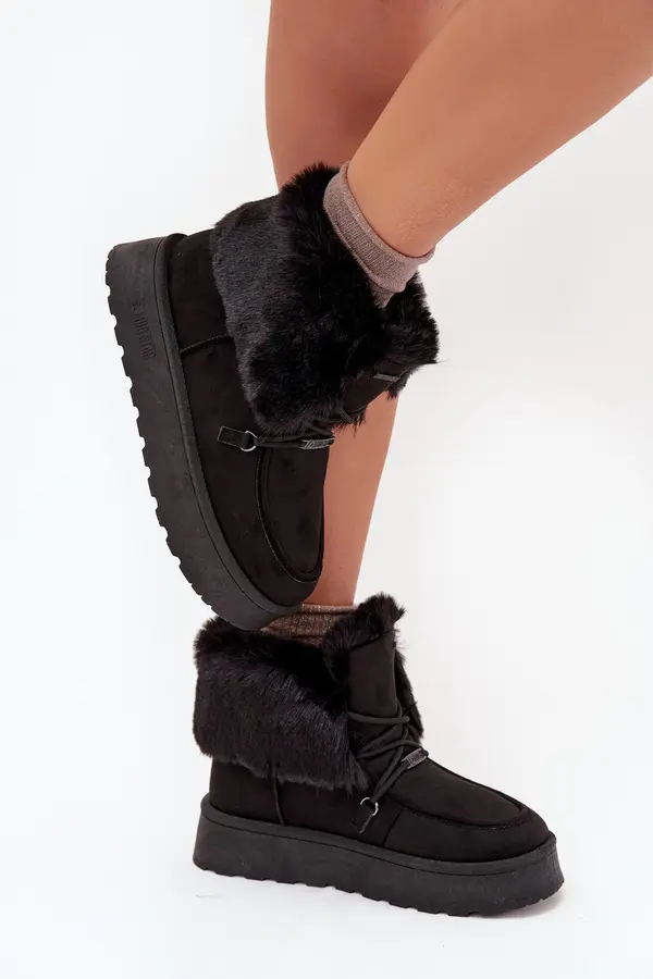 BIG STAR SHOES BIG STAR SHOES Women's Snow Boots On Platform With Fur And Lacing Big Star