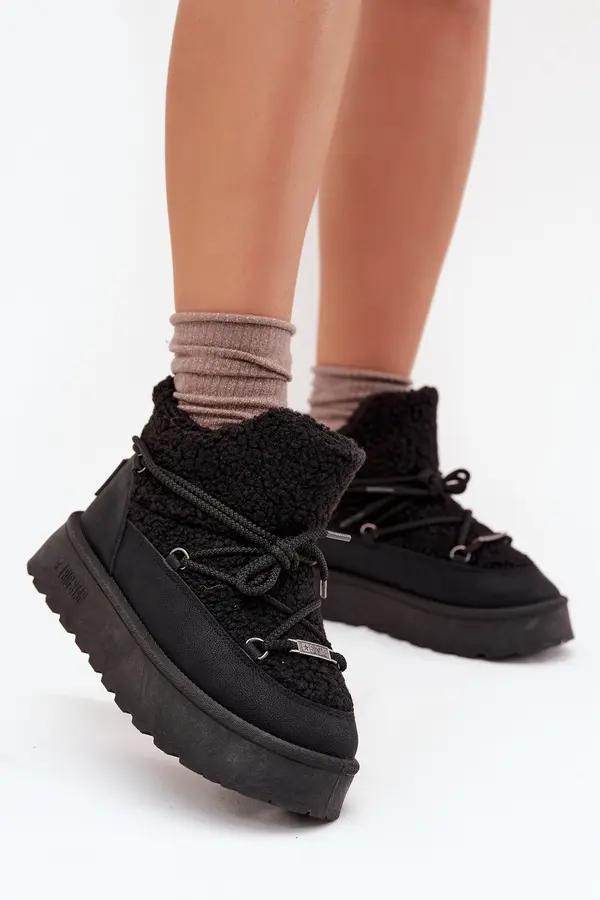 BIG STAR SHOES BIG STAR SHOES Womens Snow Boots On Platform With Sheepskin Big Star