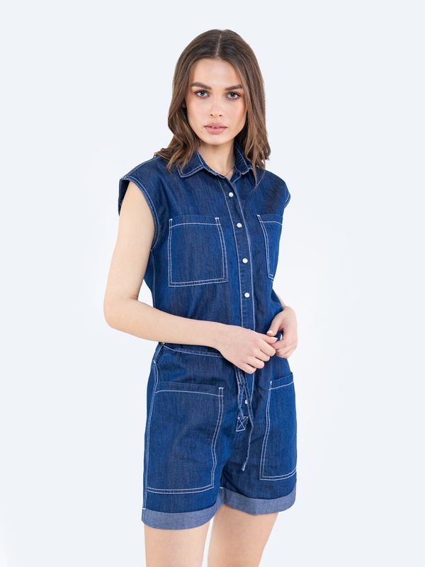 Big Star Big Star Woman's Overall Trousers 115618  Denim-465