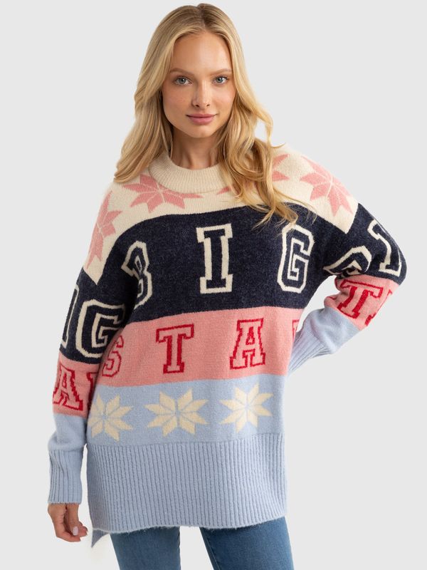 Big Star Big Star Woman's Sweater 161050 000 Multicolor