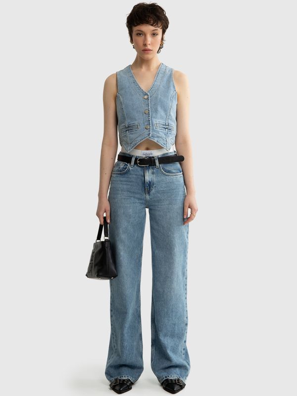 Big Star Big Star Woman's Vest Outerwear 130420  Denim-208