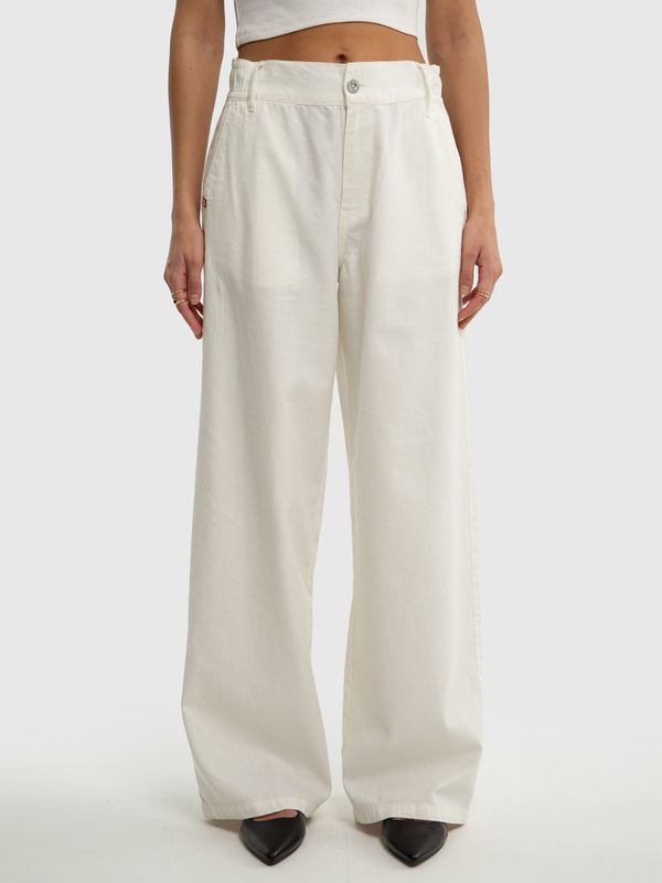 Big Star Big Star Woman's Wide Trousers Non Denim 350014  101