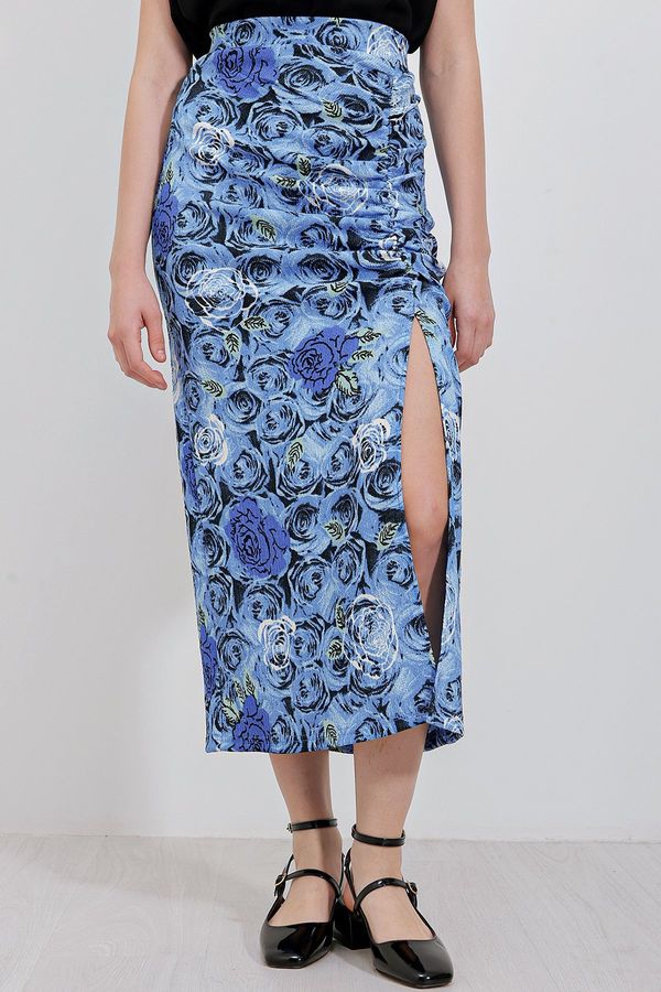 Bigdart Bigdart 1880 Slit Skirt - Blue